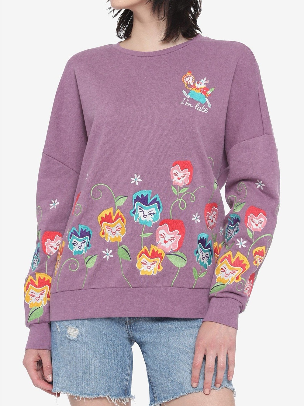 Disney Her Universe Alice in Wonderland Graphic Sweatshirt - I'm Late Design